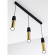 Lustra moderna neagra-aurie detalii sferice negre 3xGU10/60W Alas 2007 Jupiter